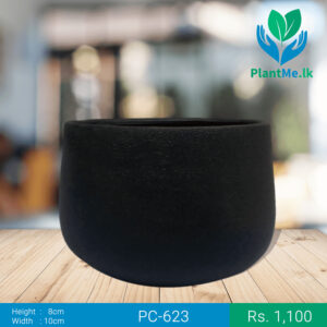 Premium Ceramic Black Pot | PC-623