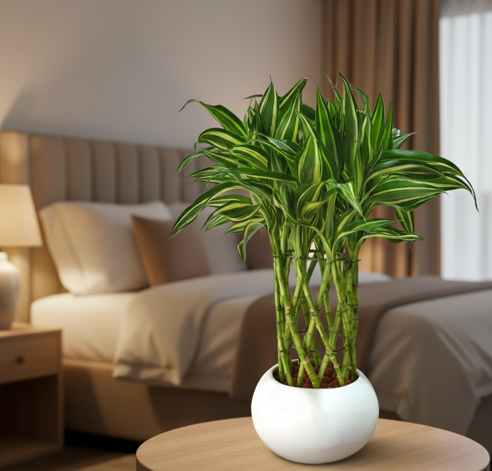 Lucky Bamboo Victory in White Pot | #P-932 - Image 2