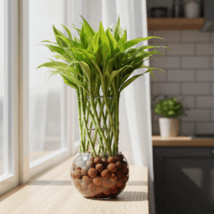 Lucky Bamboo plant arrangement in decorative pot