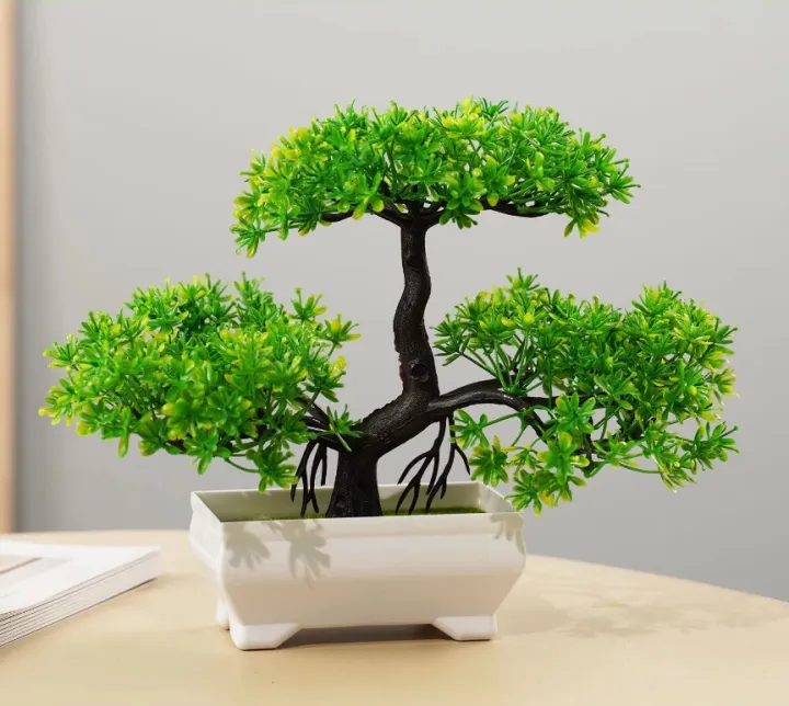 Bonsai Plant in Pot (Artificial) – Tabletop & Indoor Decoration