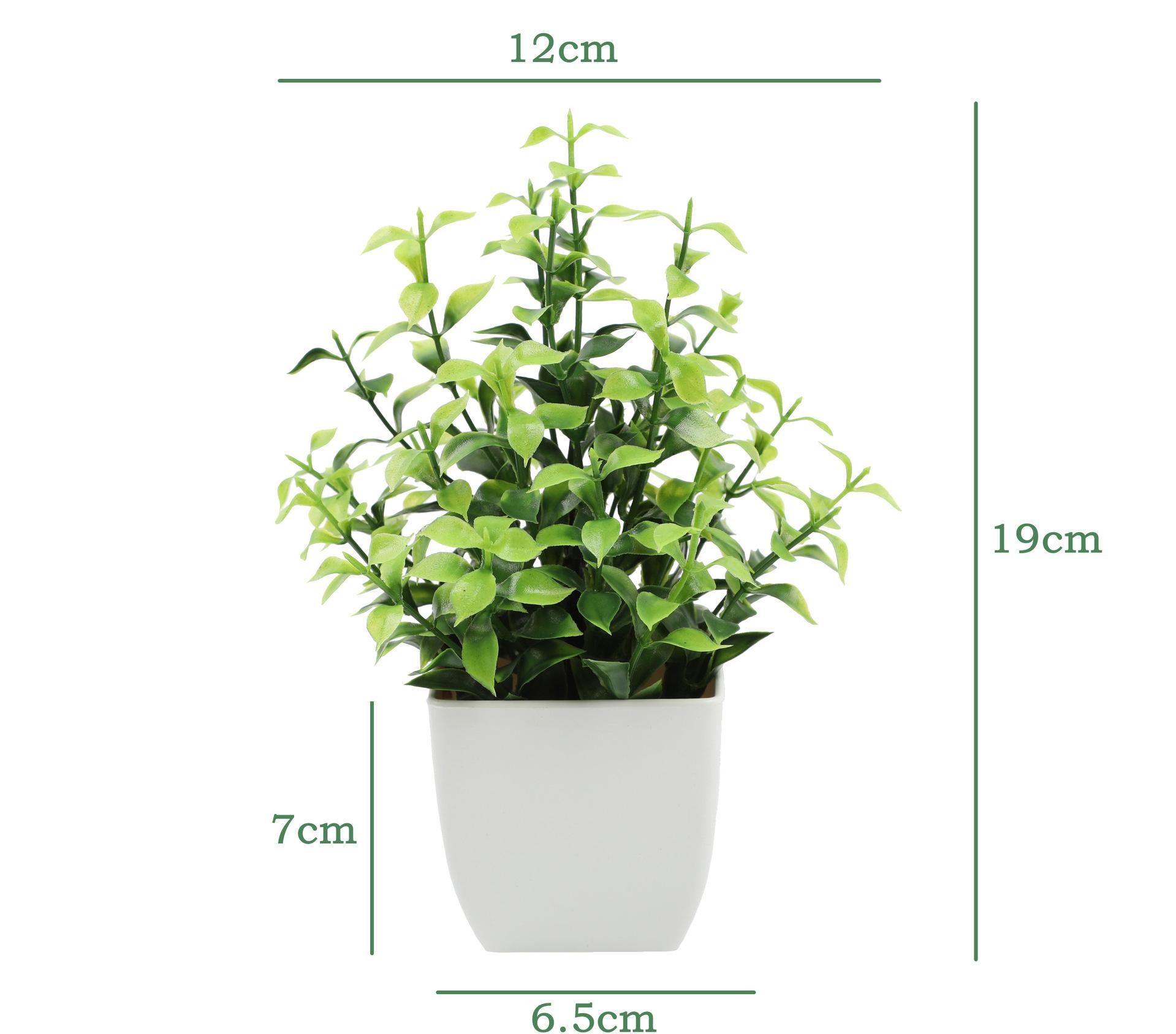 LeafLuxe Collection – Artificial Mini Plants in Pots (19cm, 9 Designs)