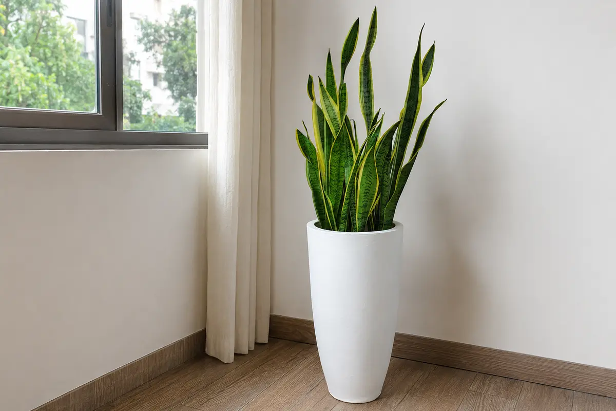 Snake Plant in a room with moderate indirect daylight
