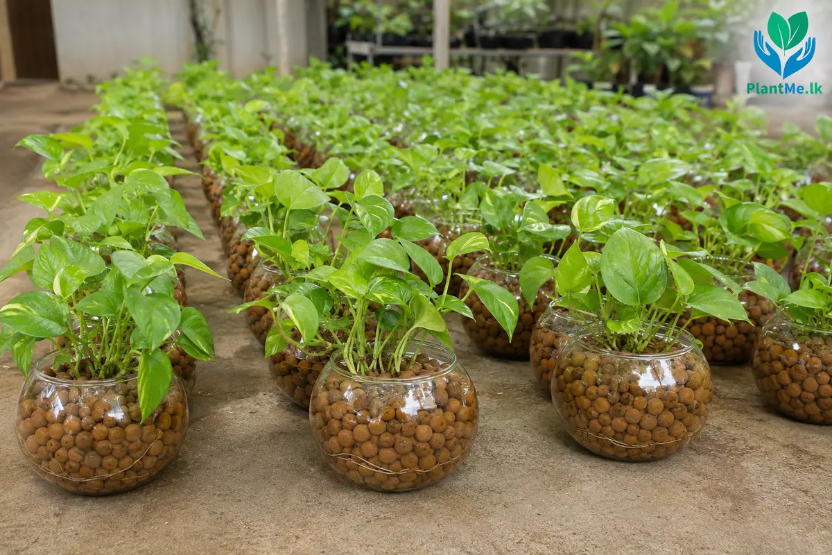 Bulk order of identical PlantMe Pothos gifts being prepared